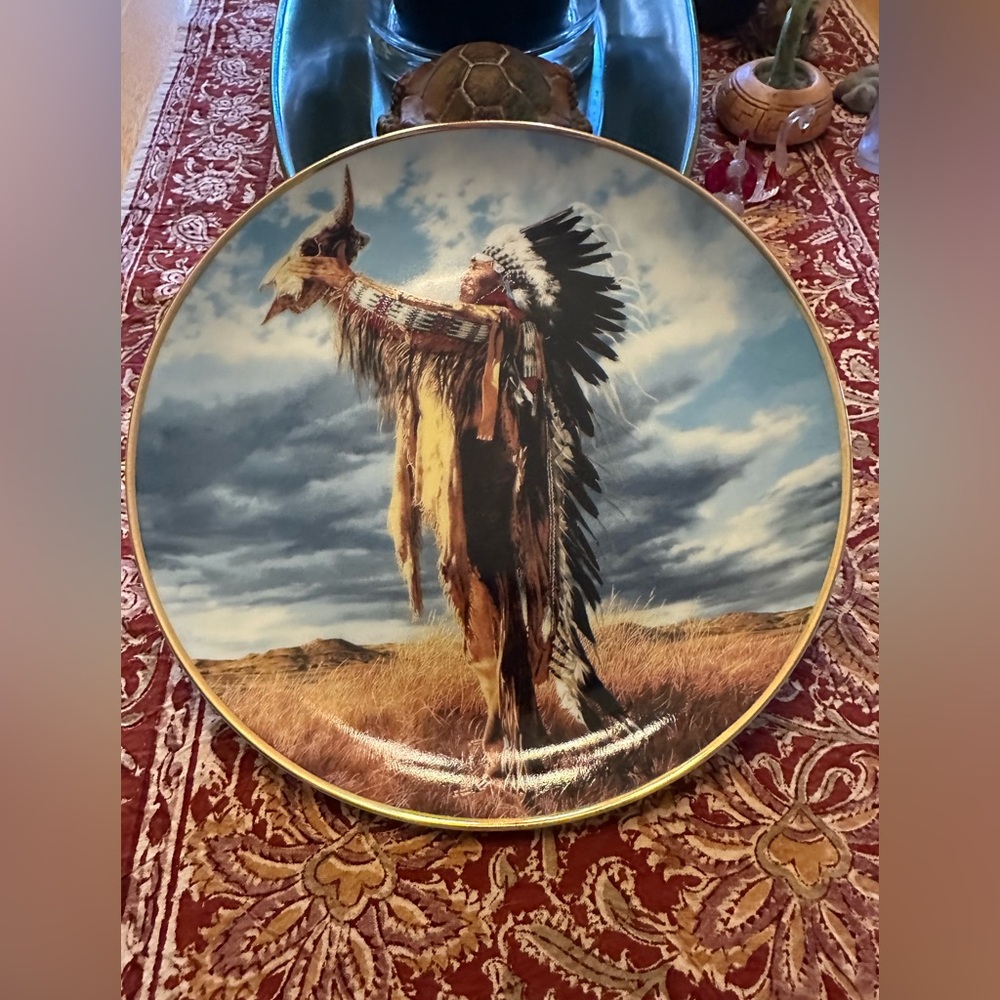 Four Native American Collectors Plates